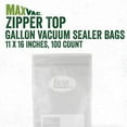 Maxvac 11" x 16" Gallon Resealable Vacuum Bags