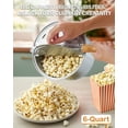 thumbnail image 6 of Cook N Home Stovetop Popcorn Popper with Crank, 6-Quart Aluminum Popcorn Pot Popcorn Maker, Silver, Not Induction, 6 of 9