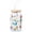 Alice in Wonderland Wild Flowers, variant on Silver Buffalo Disney Mickey and Friends Donald Duck Blue and Yellow Stripes Glass Jar Tumbler with Bamboo Lid and Glass Straw, 16 Ounces