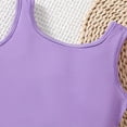 thumbnail image 5 of Cethrio Girls Casual Outfit Sets, 2 Piece Short Sleeve Vacation T-shirts and Shorts Sets Purple Size 5-6T, 5 of 5