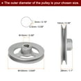 thumbnail image 2 of Uxcell Industrial Sewing Machine Clutch Motor Pulley 15mm Inner 100mm Dia Aluminum Electric Transfer Wheel Pulley, 2 of 5