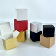 thumbnail image 2 of 20/50 cajas de embalaje cuadradas de cartón de varios tamaños, caja de regalo para dulces, para jabón hecho a mano, paquete de regalo de joyería, suministros de recuerdo de fiesta, 2 of 5