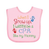 Inktastic CPA Like Mommy Boys or Girls Baby Bib