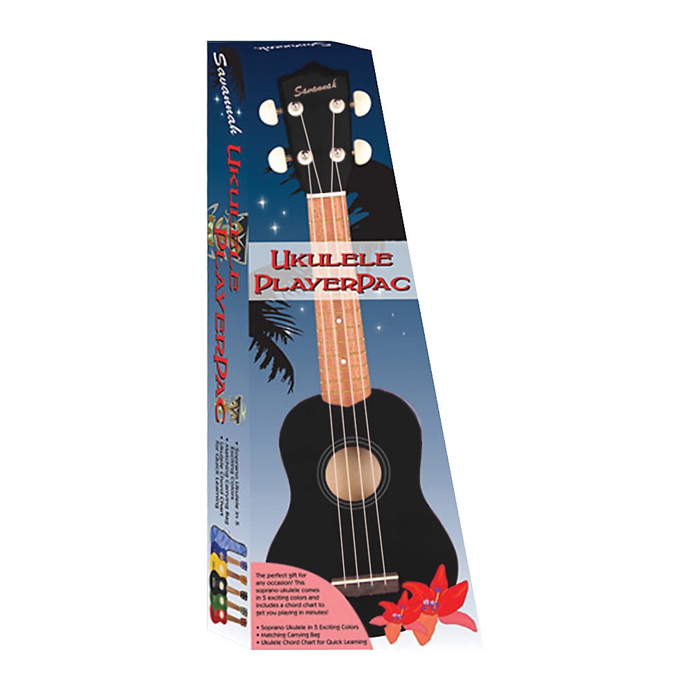 Savannah Ukulele Player Pack Black