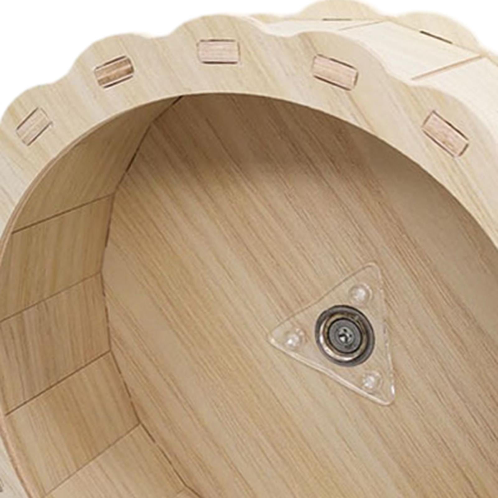 Bvdfgk Hamster Wooden Balance Bike Fitness Toy Exercise Wheels Silent Roller Silent for 19cmx7.5cm