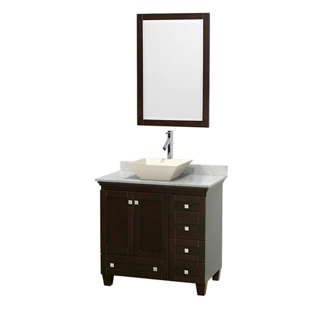 36 Inch Countertop - Wyndham Collection Acclaim 36 inch Single Bathroom Vanity in Espresso, No Countertop, No Sink, and No Mirror | Base UPC 0070025390493
