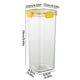 thumbnail image 2 of Frasco de plástico sellado para almacenar alimentos | Recipiente hermético para refrigerador con anillo de silicona | Caja hermética para mantener la frescura y organizar el hogar, 2 of 2
