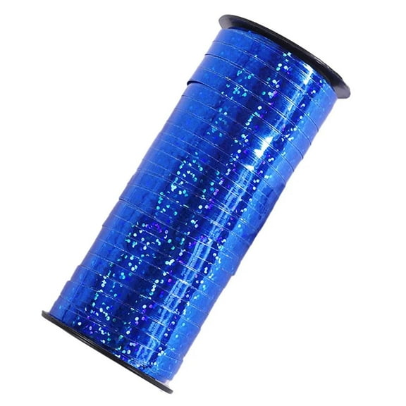 Metallic Curling Ribbon, 100-Yard Shiny Balloon String for Christmas Birthday Gift Wrapping Craft Decor Blue