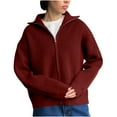 thumbnail image 1 of Blouses à Manches Longues pour Femmes, Veste de Mode Unie avec Manches Longues Décontractées, 1 of 8