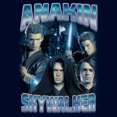 thumbnail image 2 of Mens Star Wars Anakin Skywalker Collage Lightweight Hoodie, 2 of 4