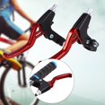 thumbnail image 2 of NETSENG Bicycle Brake Handle，1 Pair Aluminium Alloy Mountain Bike ycle Cycling Brake Level Handles(Red), 2 of 5