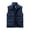 Dark Blue E, variant on bbymog Jacket for Men Plus Size Standing Collar Waistcoat Solid Color Sleeveless Vest with Pockets for Work Outdoor Photography Sports Black D M