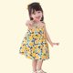 thumbnail image 2 of Vestido de princesa sin mangas para niñas, ropa informal con tirantes, estampado Floral, purectoventilado, Verano, 2 of 4