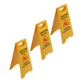 thumbnail image 1 of Floor Sign, Plastic  Stability Foldable A Frame Wide Application Caution Wet Floor Sign  for Outdoor, 1 of 7