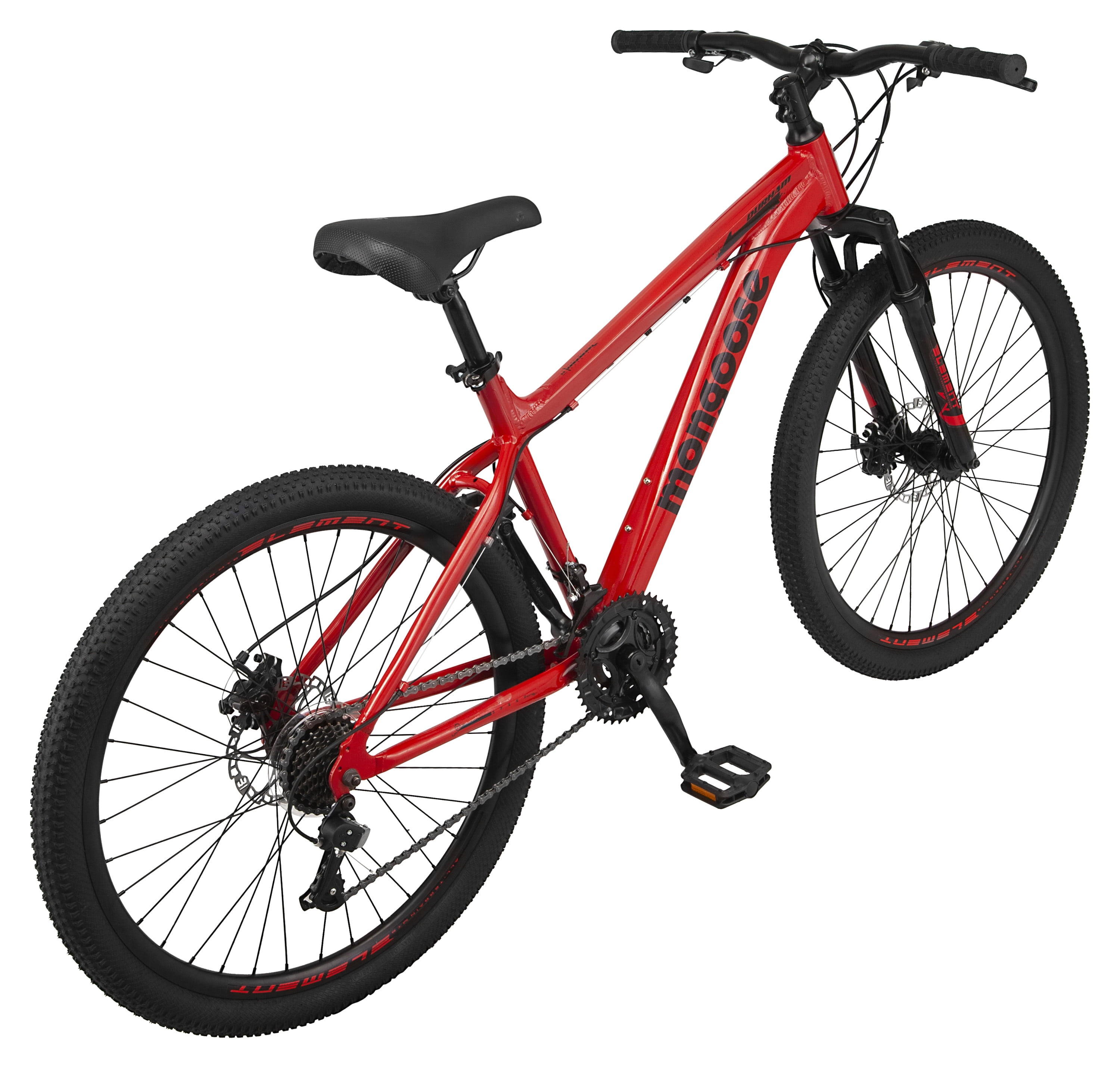 Buy Mongoose Durham Mountain Bike, 21 Speeds, 26 In. Wheels, Red and