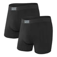 thumbnail image 5 of Saxx Men's Underwear – Vibe Soft Boxer Briefs – Pack of 2, Black/Black, X-Large, 5 of 5