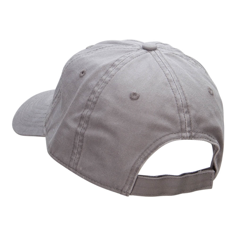 Referee Tee Embroidered Deluxe Washed Twill Cap - Grey OSFM