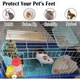 thumbnail image 2 of Hamiledyi 4 Pcs Rabbit Feet Pad Plastic Bunny Cage Floor Mat Foot Resting Hole Leak Water Nest Mat for Small Animal Hamster Rat Chinchilla Guinea Pig ,13.4"×9.8",Blue, 2 of 7