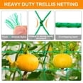 thumbnail image 2 of HLONK Climbing Plant Trellis 5.9” x 8.9” Green Nylon Rectangle Trellis (27 Count), 2 of 5