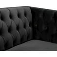 thumbnail image 6 of Meridian Furniture Michelle Black Velvet Chair, 6 of 10