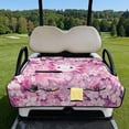 thumbnail image 2 of Whosucclay Salamander Cherry Blossom Golf Cart Towel Blanket, Golf Cart Seat Cover for Club Cars 2-Person Carts EZGO, 4 Storage Pockets 51.18 x 30.3 inches, 2 of 9