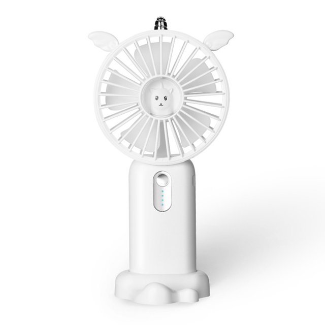 Usb Mini Fan Portable Handheld Rechargeable Dual Battery Powered Desktop Small Electric Fan Air Cooler