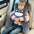 thumbnail image 5 of Car Pillow for Travel, H-Shaped Plush Neck Rest Cushion, Sleeping Pillow, Animal-Themed Car Seat Cushion with Safety Belt Protector, Neck Pillows for Sofa Lounging, and Quiet Downtime, 5 of 6