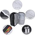 thumbnail image 4 of Estuche para lápices de gran capacidad, estuche grande para lápices, estuche para bolígrafos, soporte para rotuladores con 3 compartimentos para almacenamiento de organizador de escritorio de pap, 4 of 5