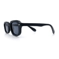 thumbnail image 6 of Vintage Vibe Narrow Rectangle Hipster Hustler Fashion Sunglasses Matte Black - Black, 6 of 8