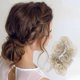 thumbnail image 2 of 1 Pc Scrunchies de Pelo Elegantes con Hojas y Flores para Mujeres y Niñas Champagne, 2 of 3