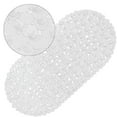 thumbnail image 3 of DENVDENCY Bath Mat Clear Non-Slip Bathtub Mat with Suction Cups, Latex Free Safe Shower Mats, Oval 27 x 14 Inch, White, 3 of 9