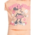 thumbnail image 3 of Minnie Mouse Baby Girls Graphic Tee and Bike Shorts Set, 2-Piece, Sizes Newborn-24M, 3 of 8