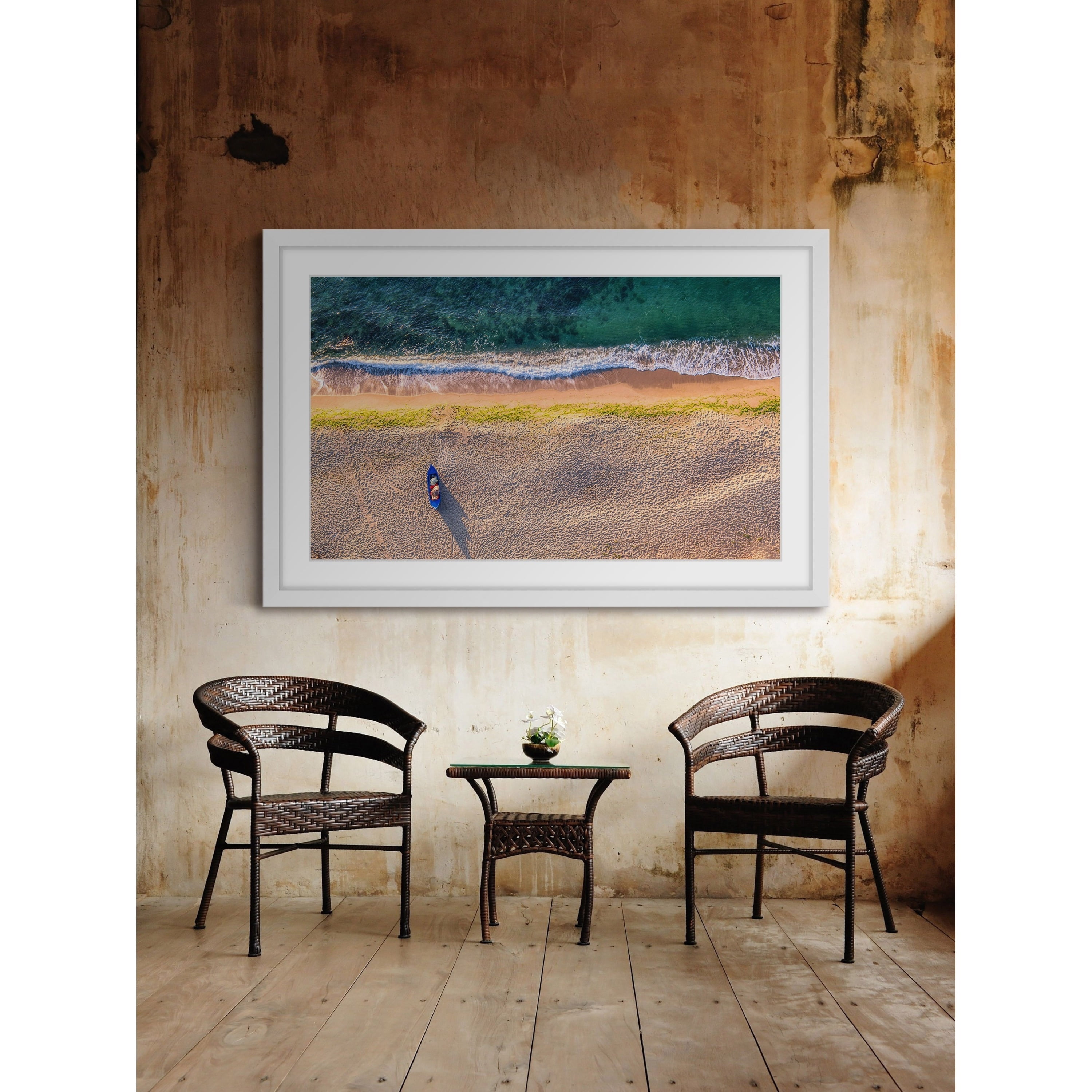 Marmont Hill "One Canoe" Framed Painting Print