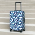 thumbnail image 6 of Pofeuu Blue Butterflies Print Luggage Suitcase Cover Protector Luggage Washable Covers Aesthetic for 18/24/28/32 inch Luggage（No luggage included）-X-Large, 6 of 7