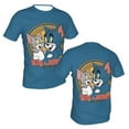 thumbnail image 2 of Tom And Jerry Men's T Shirt 3D Graphic Hip Hop Unisex Tees Tops Casual Stylish Crew Neck Short Sleeve, 2 of 8