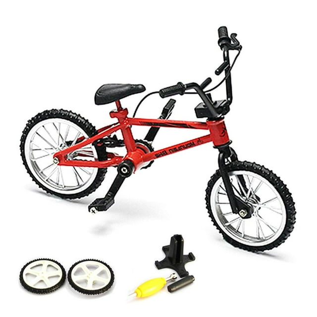 Mini Vélo Miniature pour Doigts, Jouet Modèle, Bicyclette BMX en Alliage Métallique avec Freins de Simulation Réalistes, Vélo de Course Miniature de Collection pour Enfants et Amateurs, Idée-Cadeau