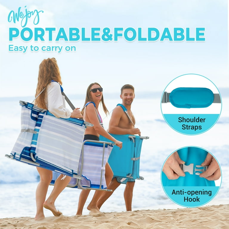 WEJOY Beach Lounge Chair, Foldable Face-Down Tanning photo 3