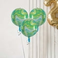 thumbnail image 6 of Efavormart 3 Pack | 13" Green Marble Aluminium Foil Mylar Helium Balloons Wholesale 4D  Mylar Balloons, 6 of 11