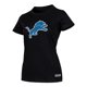 thumbnail image 2 of NFL Playera Aficionado Básica Detroit Lions Negro para Mujer, Talla Grande, 2 of 5