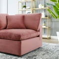 thumbnail image 3 of Modway Commix Down Filled Overstuffed Performance Velvet Corner Chair, Dusty Rose, 3 of 7