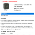 thumbnail image 2 of A/C Control Relay - Compatible with 2002 GMC Envoy, 2 of 2