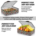 thumbnail image 5 of Iauyy Casserole Carrier for Hot Food Insulated Casserole Travel Carry Bag with Lid Food Warmer Bag for Party/Picnic,Christmas Checkered Pattern, 5 of 7