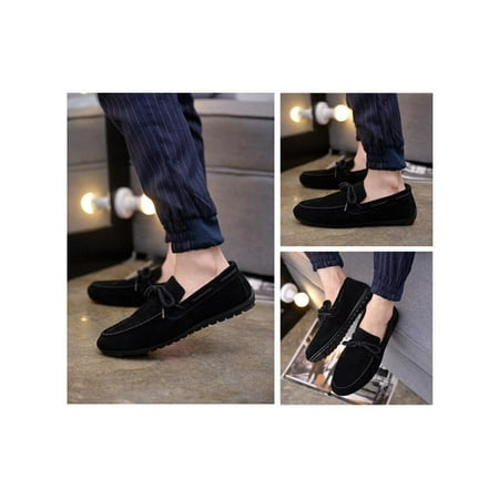 - Fahison Mens Casual Slip On Shoes Leather Boat Deck Loafers Driving Moccasins