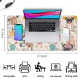 thumbnail image 5 of Long Mouse Pads for Desk,Dogs with Party Hats and Flowers Desk Mats on Top Of Desks, Desk Mouse Pad Extra Large with 3mm Non-Slip Base and Stitched Edge for Gaming,Office,Work,Home 31.5"x15.7", 5 of 6
