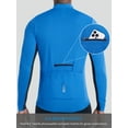 thumbnail image 5 of Leopatrix Men's Long Sleeve Cycling Jersey Spring Fall Road Bike Shirt Biking Bicycle Mountain Bike Jersey with 3+1 Rear Pockets, 5 of 9
