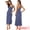 Blue, variant on Women's Lingerie Nighties Midi Racer Back Pajama Dress XS Black Moon