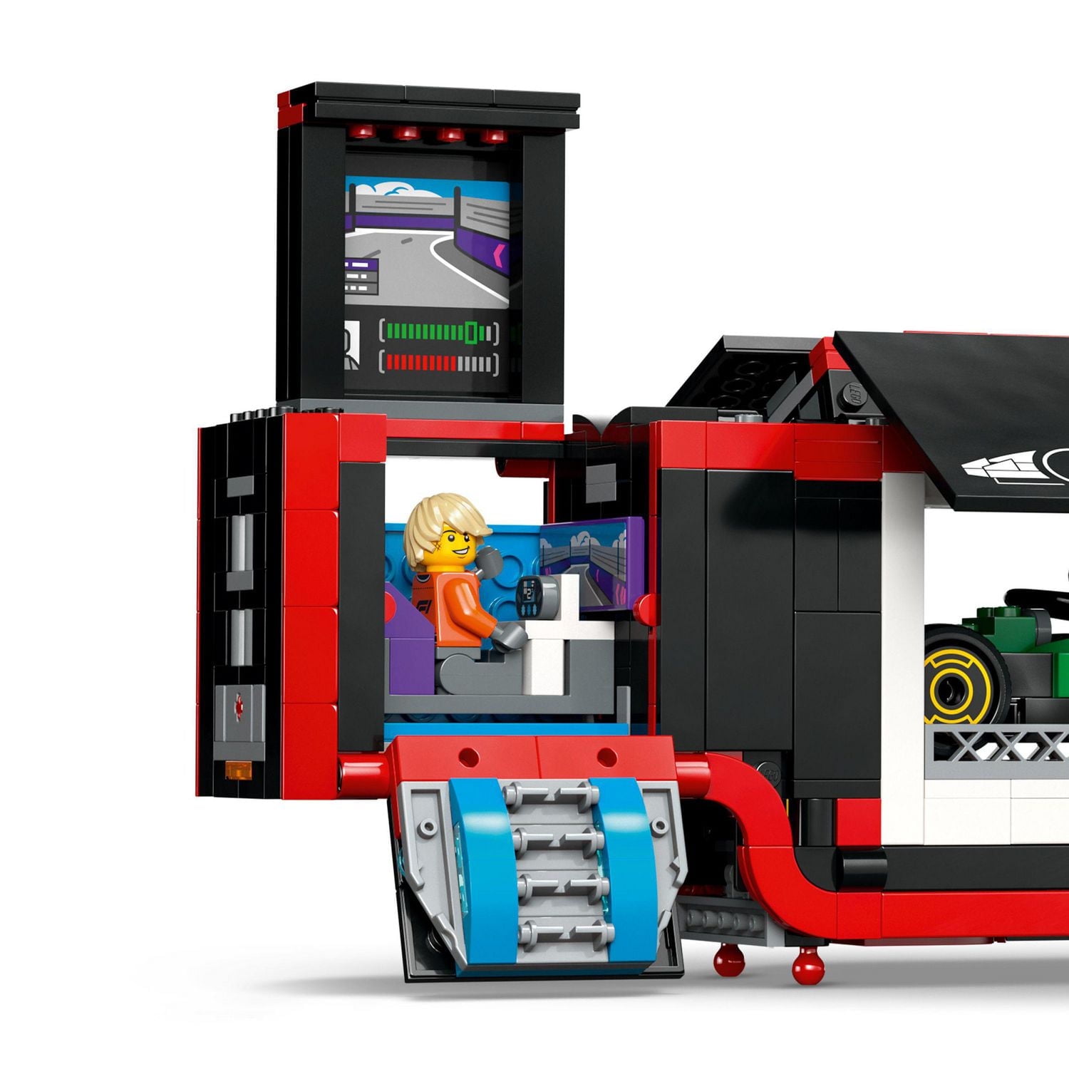 LEGO City F1 Truck with RB20 & AMR24 F1 Car Toys - Model Car Building Toy Set for Kids, Boys and Girls, Ages 8+ - F1 Collectible for Fans - Gift Idea for Birthdays - 60445