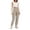 Khaki, variant on Women's Cargo Jogger Pants Elastic Waist Casual Tactical Tapered Utility Pants with Pockets