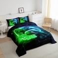thumbnail image 3 of Homewish Video Game Bedding Comforter Set 2pcs for Boys Girls,Abstract Gamepads Twin Comforter Sets Microfiber,Futuristic Cubes Breathable Bedding Set,Ultra Soft Home Decor,Reversible, 3 of 8