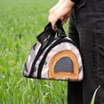 thumbnail image 6 of Portable Guinea Pig Travel Bag, Small Animals Pig Hamster Bag with Strap Breathable Portable, A_Gray 1 Portable Guinea Pig Travel Bag, By Meiiso, 6 of 7